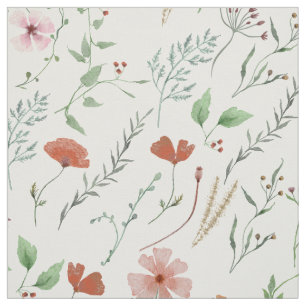 Wildblume Aquarelltöne, bunte Stoffe Sommer