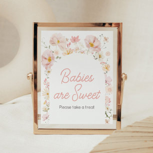 Wildblume Arch Baby in Bloom Babies sind süß Poster