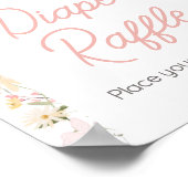 Wildblume Arch Baby in Bloom Diaper Raffle Poster (Ecke)