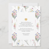 Wildblume Arch Foto Abschluss Ankündigung (Rückseite)