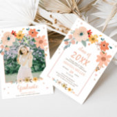 Wildblume Arch Meadow Graduation Party Einladung