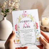 Wildblume Arch Wedding Einladung
