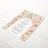 Wildblume Arch Wedding Einladung Foil (Gedreht)
