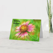 Wildblume Art Blume Blumenmuster Geburtstagskarte Karte (Vorderseite)