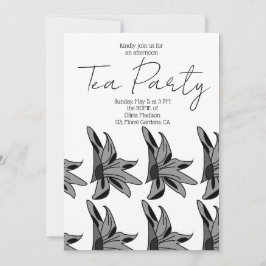 Wildblume Art Tee Party Einladung