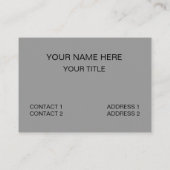 Wildblume Art Visitenkarte (Rückseite)