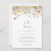 Wildblume auf der Wiese I: GRILLEN-Engagement-Part Einladung (Vorderseite)