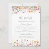 Wildblume auf der Wiese - wir erneuern noch Einladung (Vorderseite)