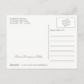 Wildblume auf Kraft Land Save the Date Ankündigungspostkarte (Rückseite)