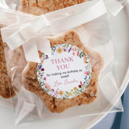 Wildblume Aufkleber Etiketten Geburtstag Kinderdus