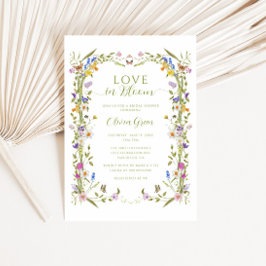 Wildblume aus Whimsikgärten Brautparty Einladung