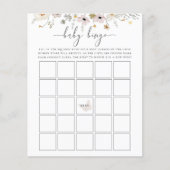 Wildblume Baby Bingo Spiel (Vorderseite)