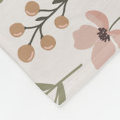 Wildblume Baby Blanket Personalisiertes Kinderzimm Fleecedecke (Ecke)