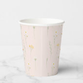 Wildblume Baby Brautparty Floral Cups Pappbecher (Rechts)