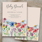 Wildblume Baby Brunch Rustikaler Garten Einladung