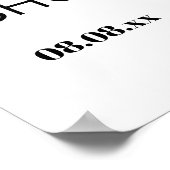 Wildblume Baby Dusche Begrüßungszeichen Poster (Ecke)