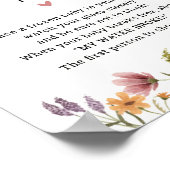 Wildblume Baby Dusche mein Wasser Broke Spiel Poster (Ecke)