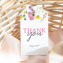 Wildblume Baby Dusche Vielen Dank für Ihr Interess Geschenkanhänger