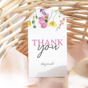 Wildblume Baby Dusche Vielen Dank für Ihr Interess Geschenkanhänger