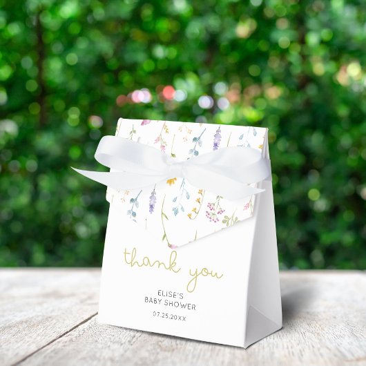 Wildblume Baby Dusche Vielen Dank Geschenkschachtel