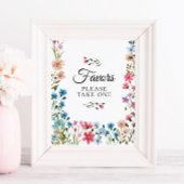 Wildblume Baby Duwer favorisiert Schild