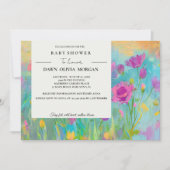 WILDBLUME BABY FLORAL BABY SHOWER EINLADUNG (Vorderseite)