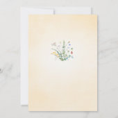 Wildblume Baby Girl 1. Einladung (Rückseite)