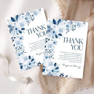 Wildblume Baby Girl Geburtstagsparty Dankeskarte