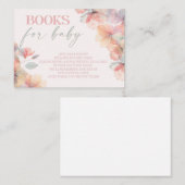 Wildblume, Baby im Blut, Babydusche Begleitkarte (Vorne/Hinten)