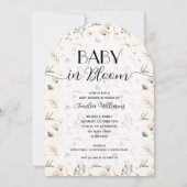 Wildblume Baby in Bloom All in One Dusche Einladung (Vorderseite)