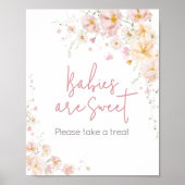 Wildblume Baby in Bloom Babies sind süß Poster (Vorne)