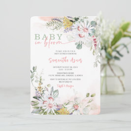 Wildblume Baby in Bloom Baby Dusche Einladung