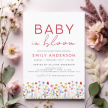 Wildblume Baby in Bloom Baby Dusche