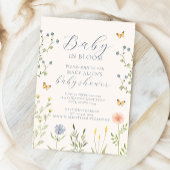 Wildblume Baby in Bloom Baby Dusche Einladung