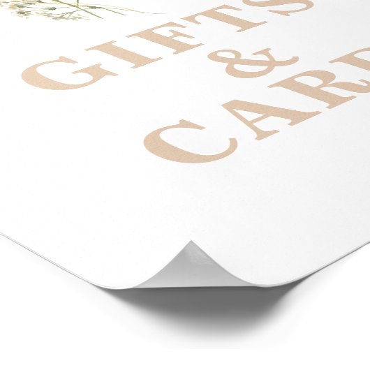 Wildblume Baby in Bloom Baby Dusche Geschenke Schi Poster (Ecke)