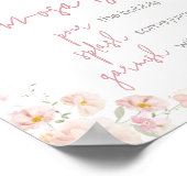 Wildblume Baby in Bloom Baby Dusche Mama Osa Bar Poster (Ecke)