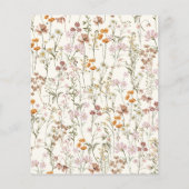 Wildblume Baby in Bloom Baby Dusche Terracotta (Rückseite)