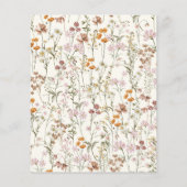 Wildblume Baby in Bloom Baby Dusche Terracotta (Rückseite)