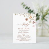 Wildblume Baby in Bloom Baby Dusche Terracotta (Stehend Vorderseite)