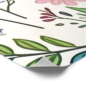 Wildblume Baby in Bloom Baby Dusche Willkommen Poster (Ecke)