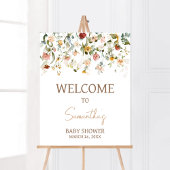 Wildblume Baby in Bloom Baby Dusche Willkommen Poster