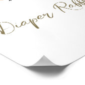 Wildblume Baby in Bloom Baby Dusche Windeln Raffel Poster (Ecke)