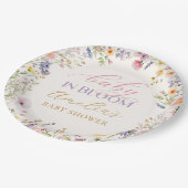 Wildblume Baby in Bloom Baby Duschpapier Teller (Schrägansicht)