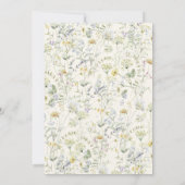 Wildblume Baby in Bloom Baby Shower Boho Garden Einladung (Rückseite)