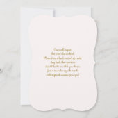 Wildblume Baby in Bloom Baby Shower Girl Einladung (Rückseite)