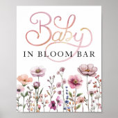 Wildblume Baby in Bloom Bloom Bar Poster - Dusty (Vorne)