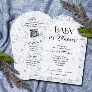 Wildblume Baby in Bloom Boy All in One Dusche Einladung