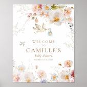 Wildblume Baby in Bloom Boy Baby Dusche Poster (Vorne)