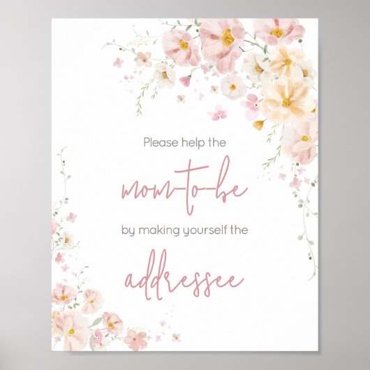 Wildblume Baby in Bloom Envelope Station Poster (Vorne)