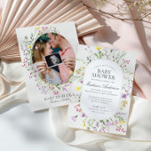 Wildblume Baby in Bloom Floral Baby Dusche Einladung
